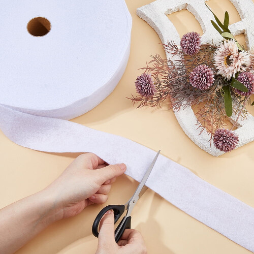 1 Ρολό 49,21 Γιάρδες Λωρίδα Ζελέ Ρολού από Φλις Μείγμα Βαμβακιού 2,48 ιντσών Εύκαμπτες 2