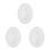 3Pièces Kit Plâtre Pour Magnets Mini Vases Blancs Décoration 3