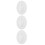 3Pièces Kit Plâtre Pour Magnets Mini Vases Blancs Décoration 5