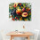 Tropical Fruit Canvas Wall Art, Retro Grape Print 2