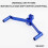 Motorcycle Gear Gear Shift Lever Blue 1Pack 3