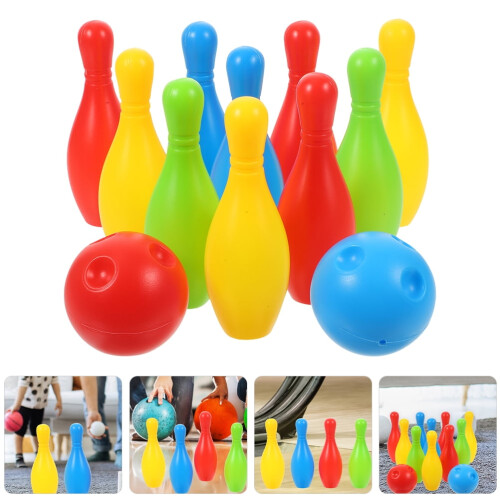 Set da mini bowling OUNONA per bambini 2