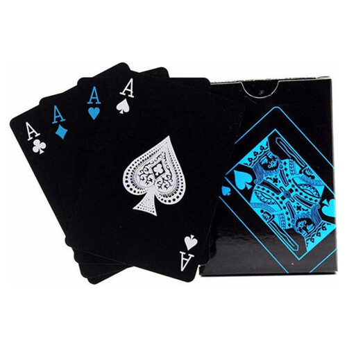 Waterproof PVC Playing Cards Black 54pcs 1