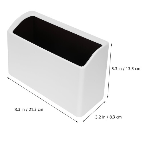 Witte PP bureauprullenbak 21,3 x 13,5 x 8,3 cm 1