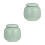 2Pcs Mini Ceramic Pet Casket Light Green Ash Storage Keepsake 7