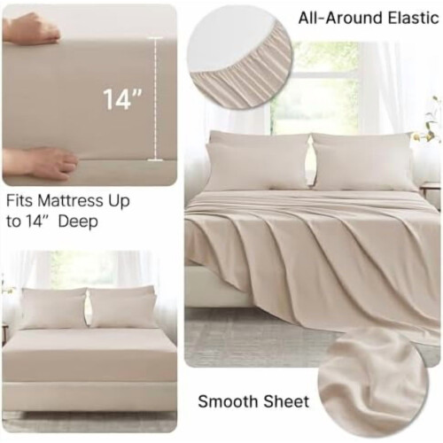 Ensemble de couette Queen réversible 7 pièces, certifié OEKO-TEX 1