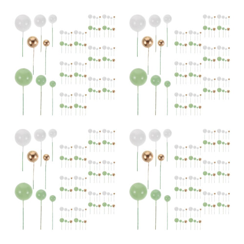 432Pcs Assorted Mini Ball Cake Topper Skewers for DIY Baking 2