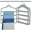 Velvet Pants Hanger 4-Tier – Non-Slip, Space-Saving, 5 1