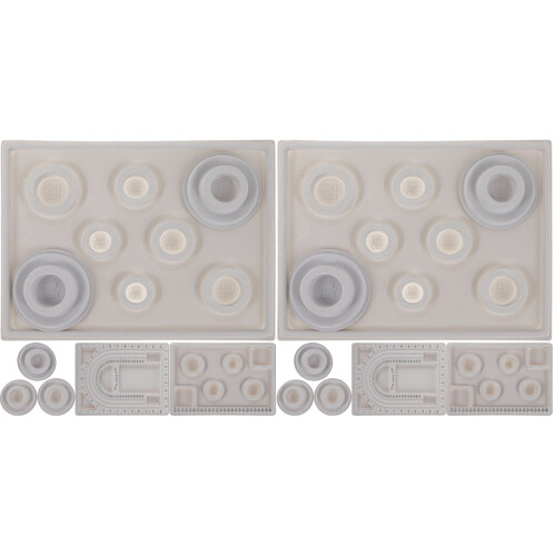2Sets Grey Silicone Jewelry Beading Board for DIY Use 2