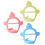 6Pcs Silicone Baby Bracelet Teethers Assorted Colors Soft Chew Toys 2