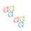 6Pcs Silicone Baby Bracelet Teethers Assorted Colors Soft Chew Toys 3