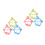 6Pcs Silicone Baby Bracelet Teethers Assorted Colors Soft Chew Toys 4
