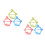6Pcs Silicone Baby Bracelet Teethers Assorted Colors Soft Chew Toys 5
