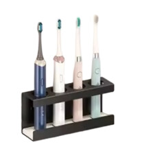 Wall-Mounted Toothbrush Holder with Diatom Base, Bathroom Storage Shelf for Toothbrush and Toothpaste, No Drilling A