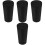 4Pcs Black Car Trash Can Cup Holder with Waterproof Dual Compartments 5