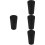 4Pcs Black Car Trash Can Cup Holder with Waterproof Dual Compartments 8