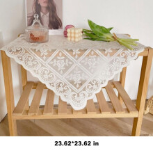 White Lace Rectangular Tablecloth 60x60cm