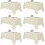 Ivory Rectangle Tablecloths 70x108 in, 6-Pack Polyester 1