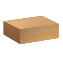 Ungebleichte Backpapierbögen (15 X 15 cm) - Quadrate zum Backen, Als Backpapier für Backofen, Brot, Kuchen und Heißluftfritteuse