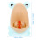 1Pc Boys Standing Potty Green Cartoon Pattern PP Pee Trainer 2