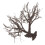6Pcs Durable Coffee Miniature Trees for Model Railway Scenery DIY Sets 3