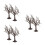 6Pcs Durable Coffee Miniature Trees for Model Railway Scenery DIY Sets 4