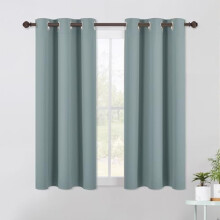 Blackout Curtain Panels 34x60 in Silver Grommet