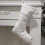 White Flannel Christmas Stocking 16x6in 1