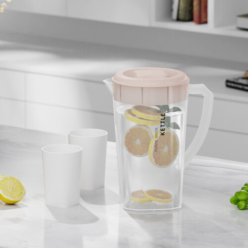 3L BPA-Free Heat-Resistant Plastic Pitcher with Lid