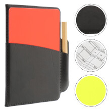 Ensemble d'arbitre noir avec cartons jaunes et rouges et sifflet (1 ensemble)