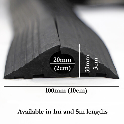 Heavy Duty Floor Cable Protector (10cm x 3cm x 1m) 2