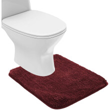 Non-Slip Bath Rug 16x24 in Blush Microfiber Shag
