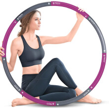FEECCO Weighted Fitness Hoop with 8 Detachable Sections