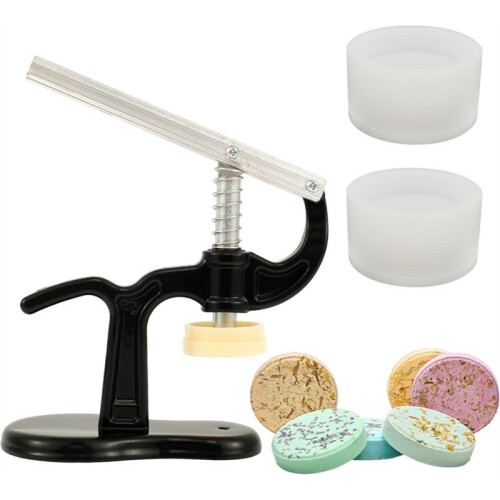 Bath Bomb Press Machine and Mold Set with Plastic Mold Bath Bomb Press Maker Easy to Use for Making Bath Bombs