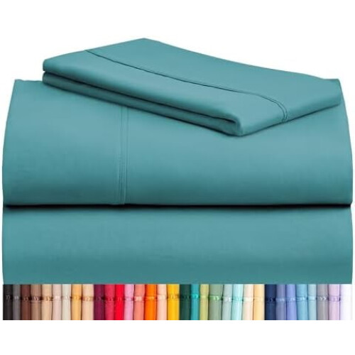 Queen Sheets Set 4-Pc Deep Pocket Microfiber