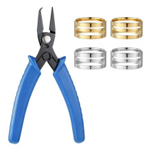 5-Piece Jewelry Making Tool Set: Stainless Steel Split Ring Pliers and Jump Rings for DIY Crafts