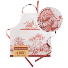 Cotton apron for women and men with pocket, kitchen cooking