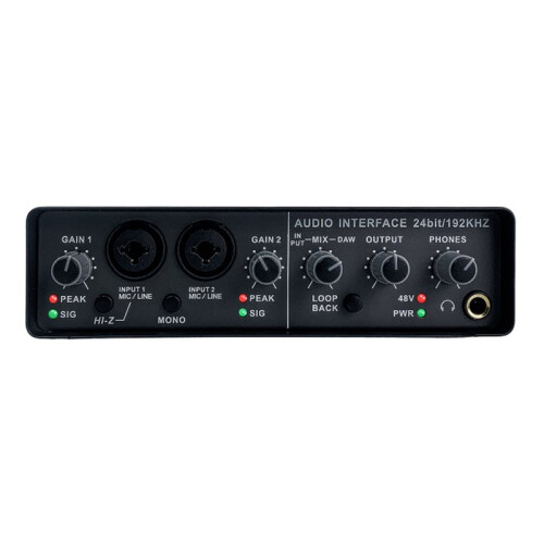 Professional Small External Sound Card for Computer Mobile Phone Live Recording Karaoke Support 48V Microphone