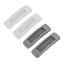 Maniglia per ante in ABS per armadi e cassetti – Grigio e bianco,