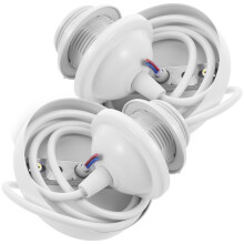 Masteelf E27 foglalat fehér ABS fém 2 db