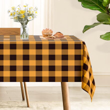 Halloween Buffalo Plaid Tablecloth 54x54 in