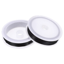 rotoli di filo metallico nero per fioristi, in ferro zincato, 0,6 mm