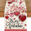 Stripe Heart Table Runner 13 x 48 Inch 1