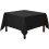 52 x 52 in Black Polyester Tablecloth for 24–36 in Tables 1
