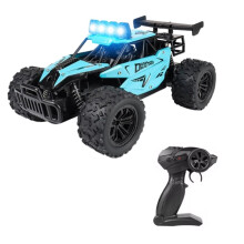 RC Alloy Car 1:16 Scale 2WD Off-Road Remote Control Car with LED Lights and 20KM/H High Speed Kids Boys Girls Gifts D