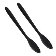 2-Piece Silicone Cooking Spoons with Ergonomic Handles