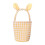 Yellow Easter Bunny Basket with Rabbit Ears – Canvas Gift 1