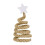 Mini Wooden Christmas Tree Decor – Natural Bead Design 1