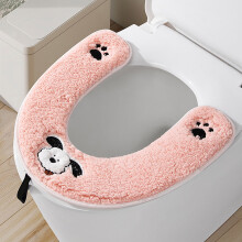 Weicher, gestrickter Toilettensitzbezug – wiederverwendbar, dehnbar