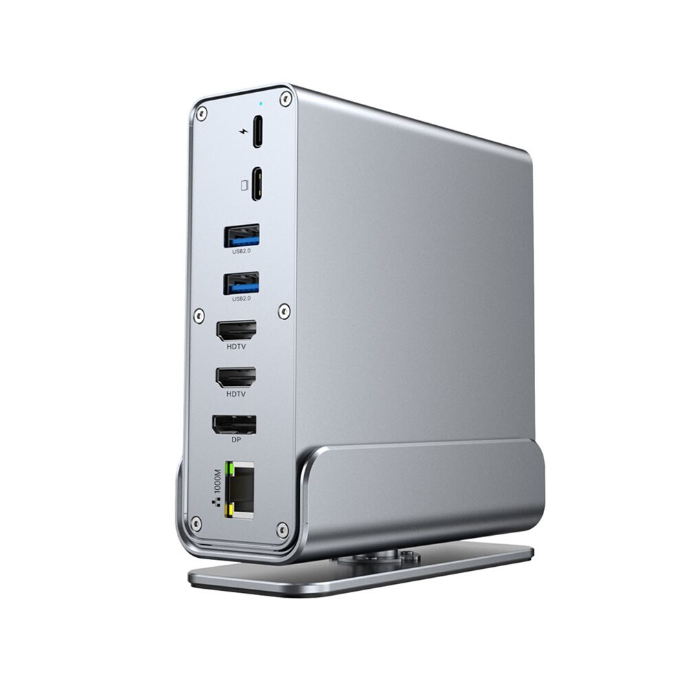 Type-C 15-In-1 Docking Station Triple Monitor Support With 4K60hz Rj45 1000M Ethernet Usb 3.0 Pd 100W Charging 6032150308969
